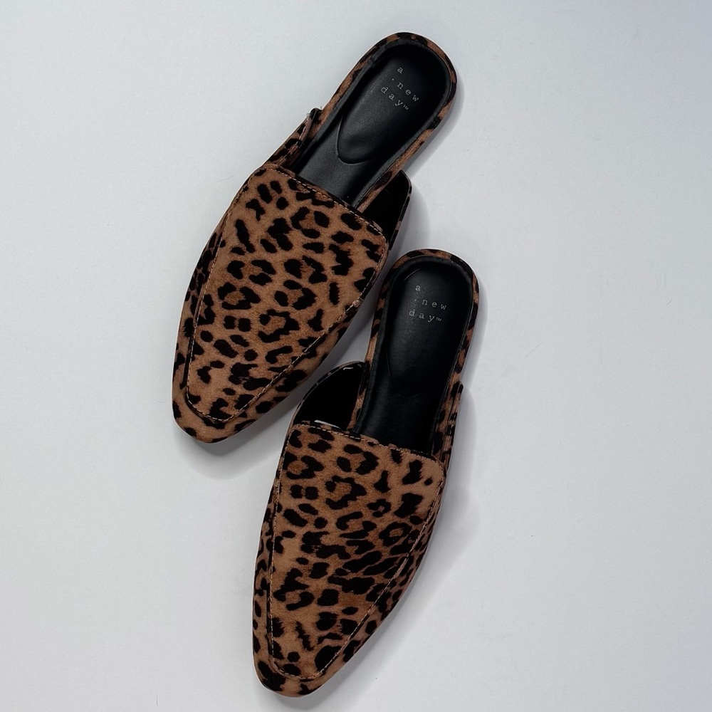 A New Day Leopard Print Loafers/Mules